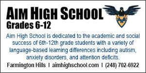 AIM High School, Farmington Hills, Michigan. Aim High is a 6th-12th grade, tuition-based private school that provides an educational alternative